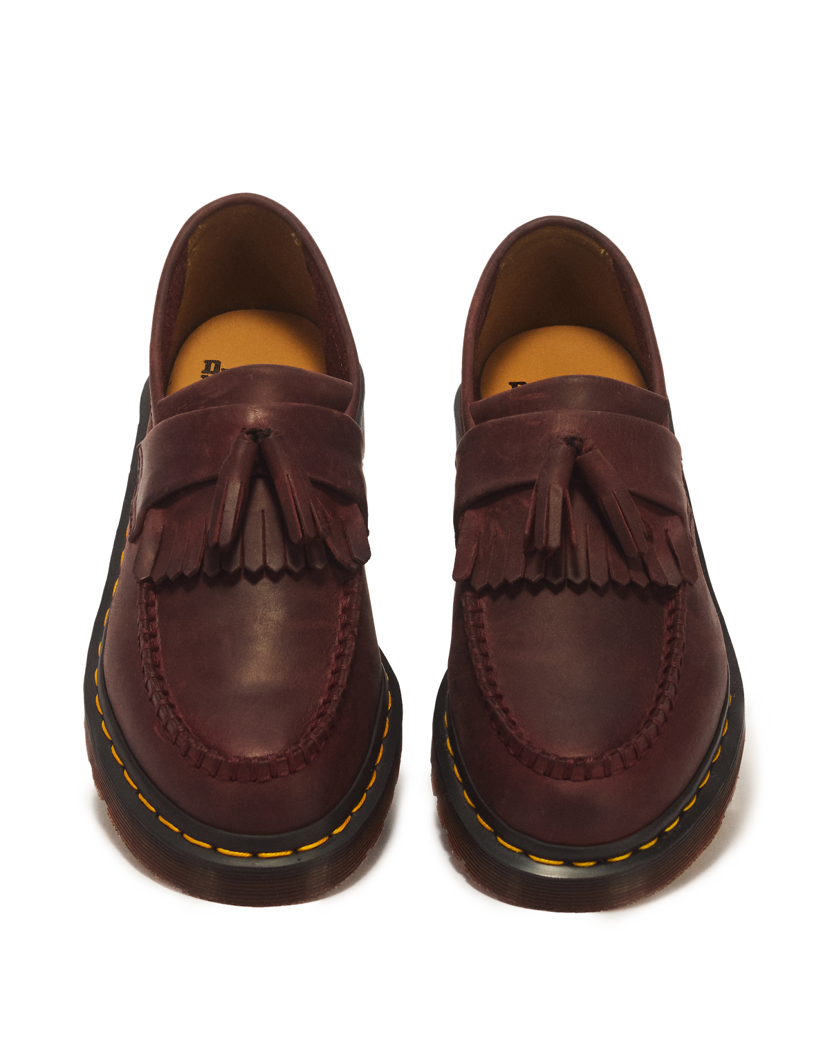 Mocasines Adrian de cuero Crazy Horse con borlas