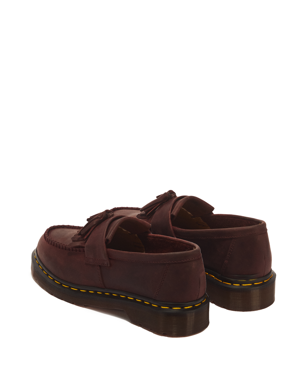 Mocasines Adrian de cuero Crazy Horse con borlas