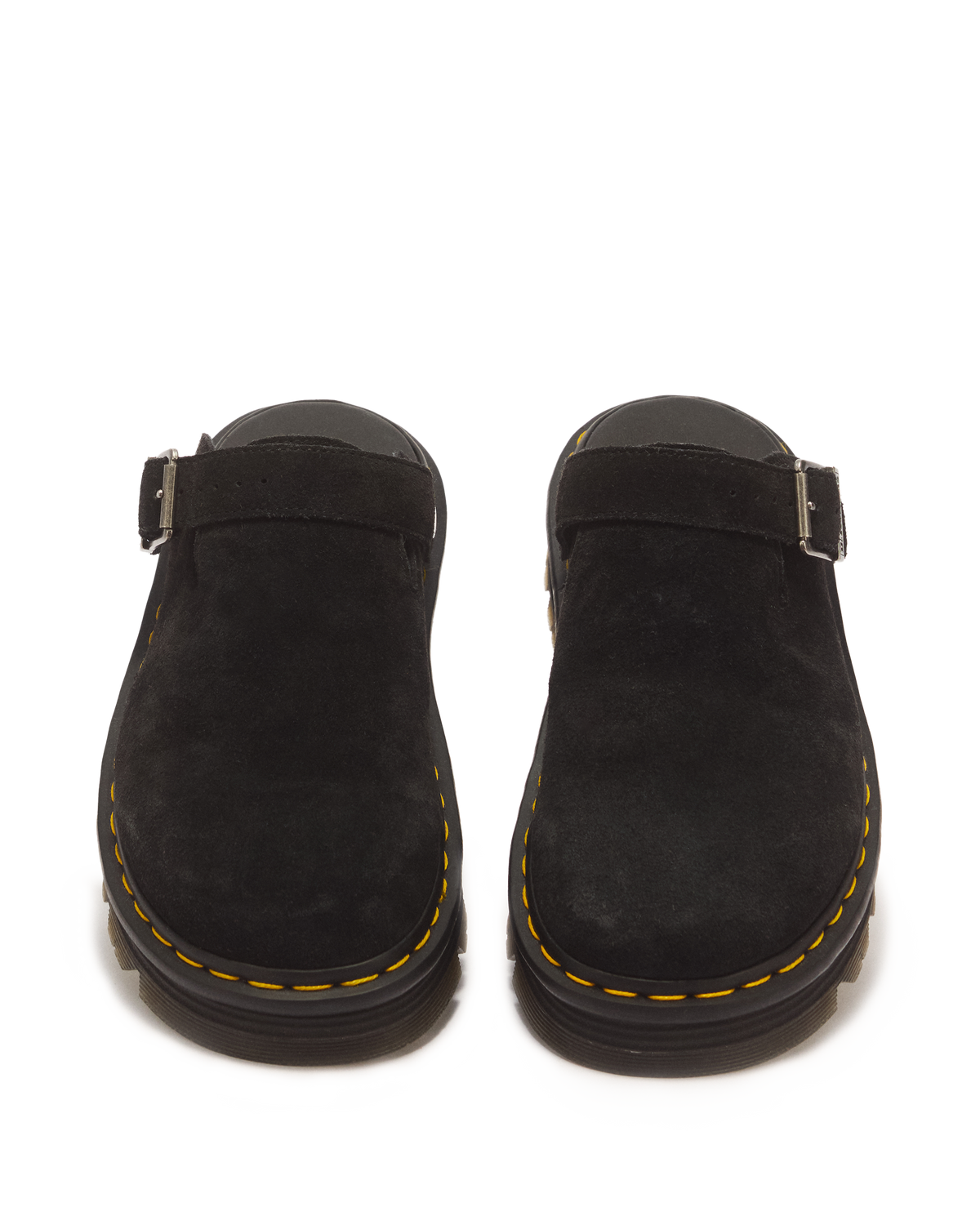 Zuecos con plataforma Zebzag de Gamuza Dr. Martens - vista superior