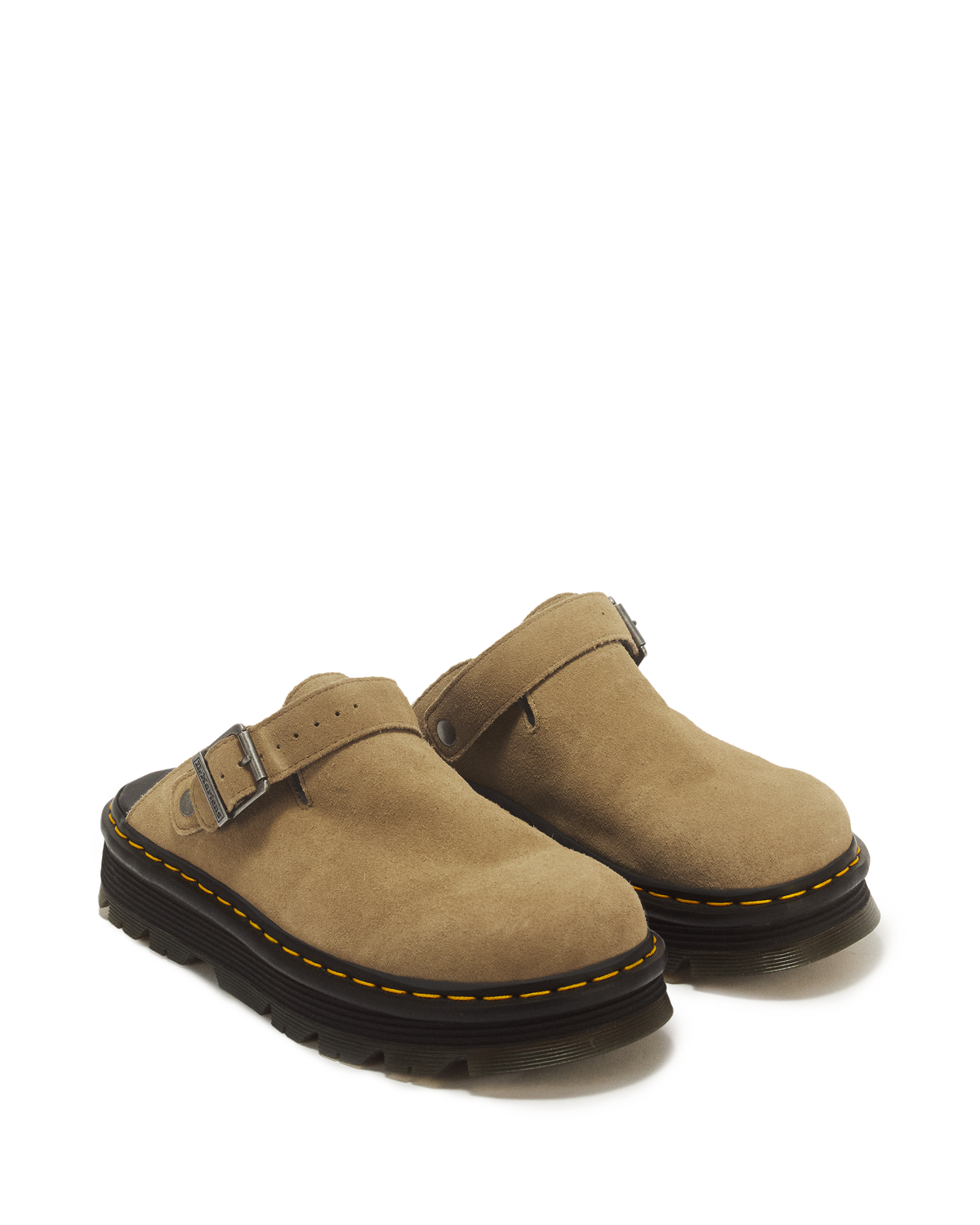 Zuecos con plataforma Zebzag de Gamuza Dr. Martens - imagen 5