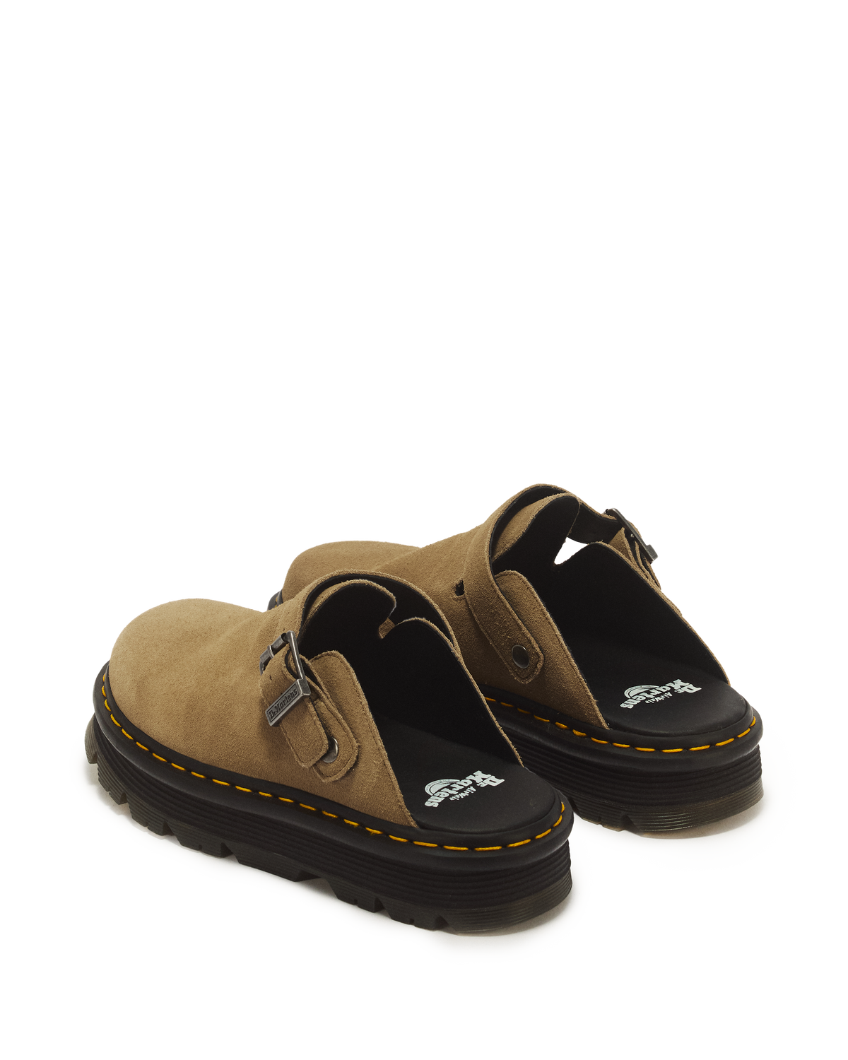 Zuecos con plataforma Zebzag de Gamuza Dr. Martens - imagen 6