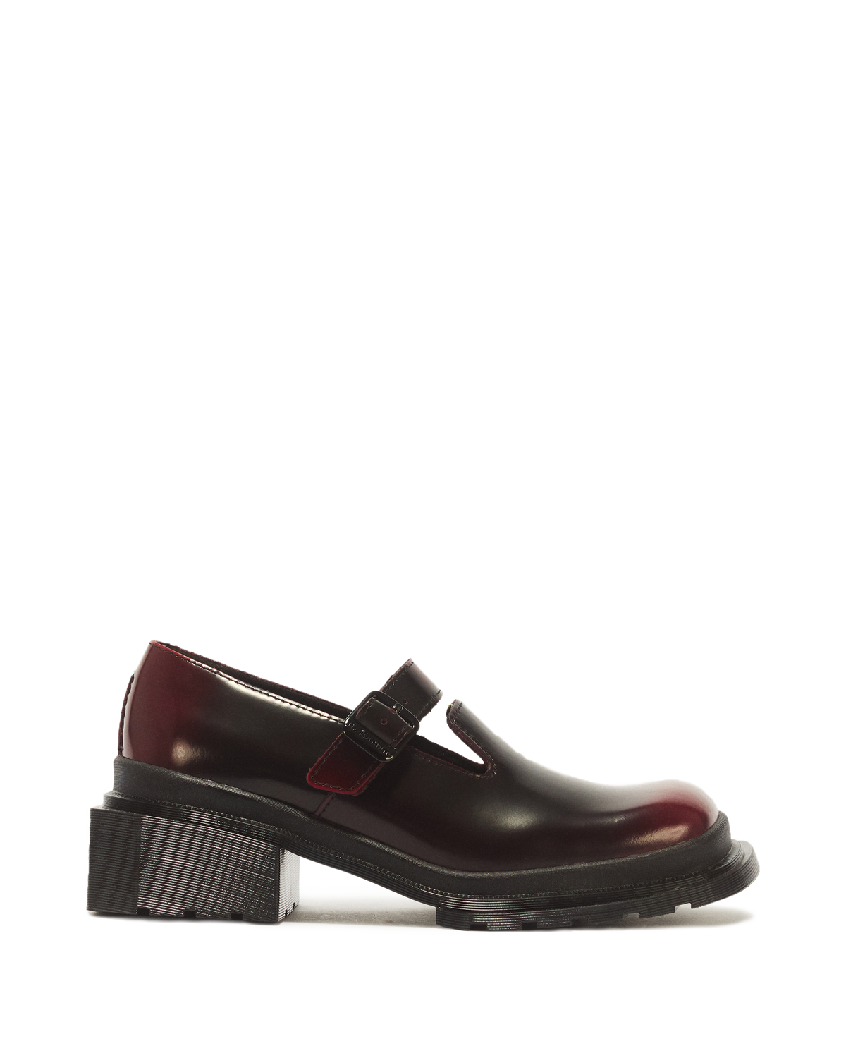 Merceditas Maybole de cuero con puntera cuadrada Dr. Martens - vista frontal
