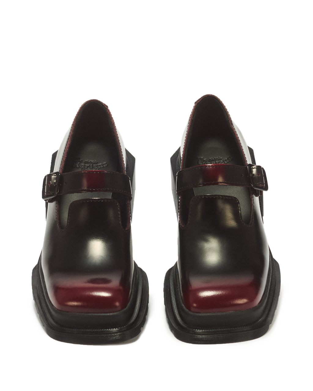Merceditas Maybole de cuero con puntera cuadrada Dr. Martens - vista superior