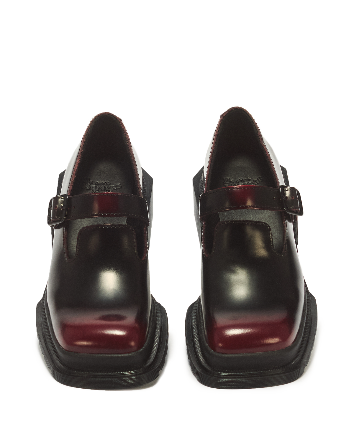 Merceditas Maybole de cuero con puntera cuadrada Dr. Martens - vista superior