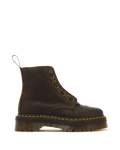 Botas con plataforma Sinclair de cuero Crazy Horse Dr. Martens - vista frontal