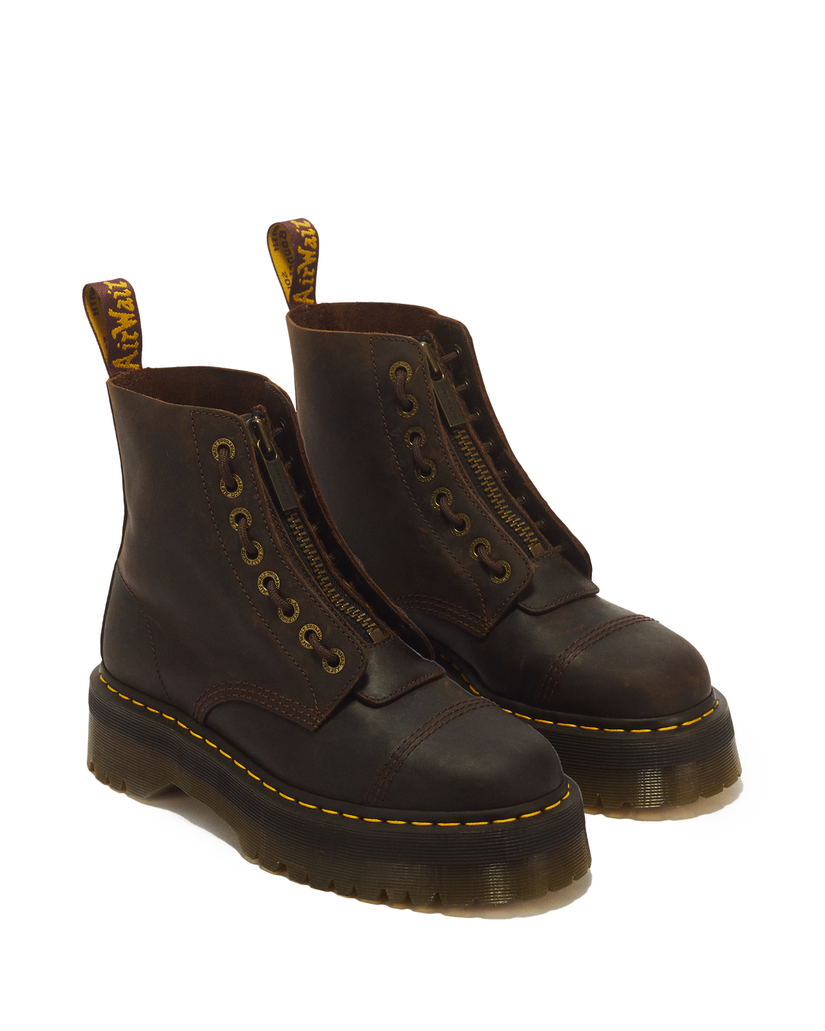 Botas con plataforma Sinclair de cuero Crazy Horse Dr. Martens - imagen 5