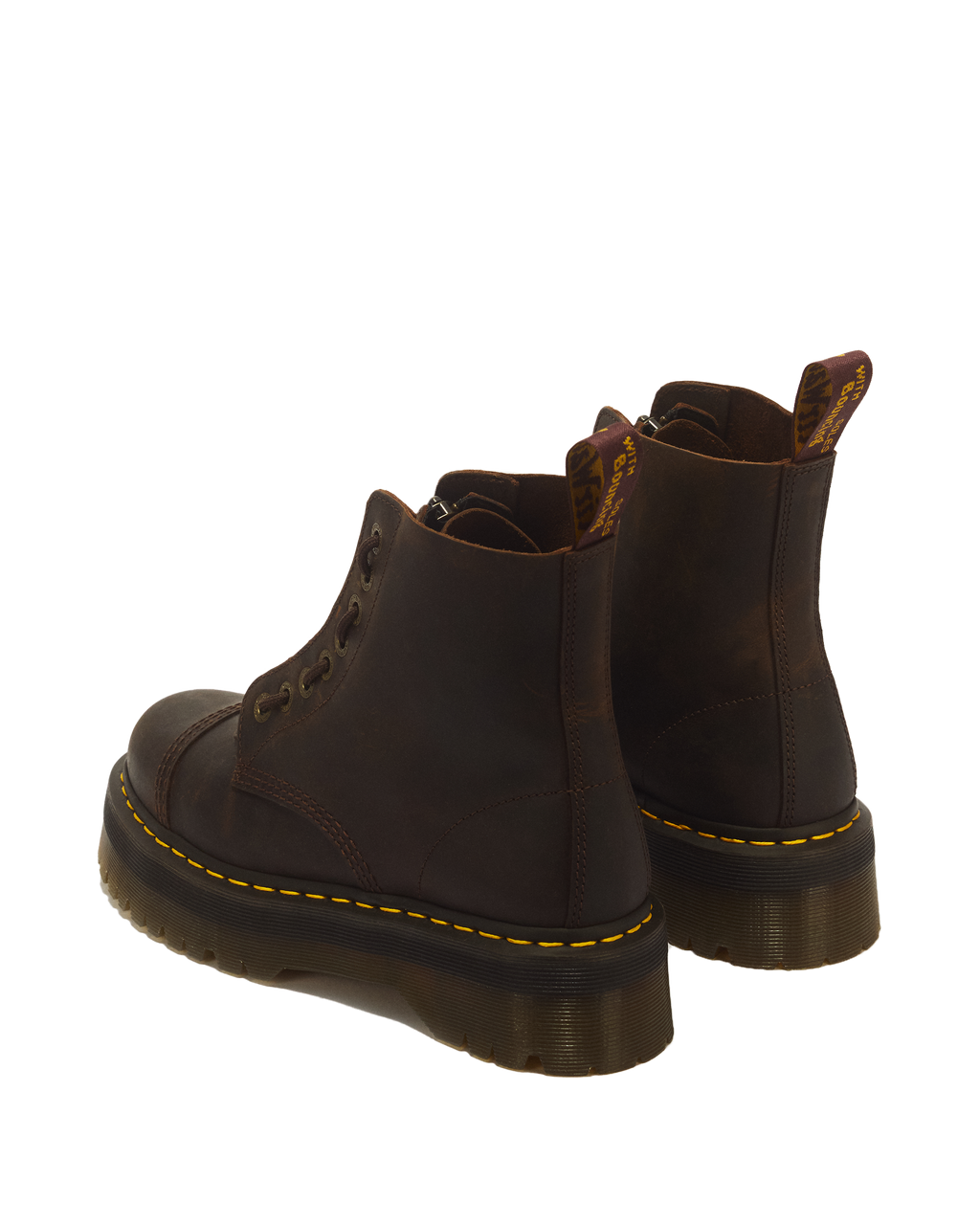 Botas con plataforma Sinclair de cuero Crazy Horse Dr. Martens - imagen 6