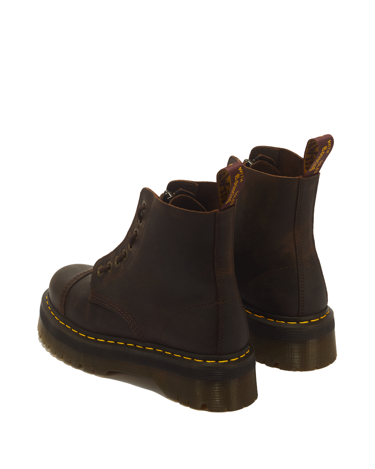 Botas con plataforma Sinclair de cuero Crazy Horse Dr. Martens - imagen 6