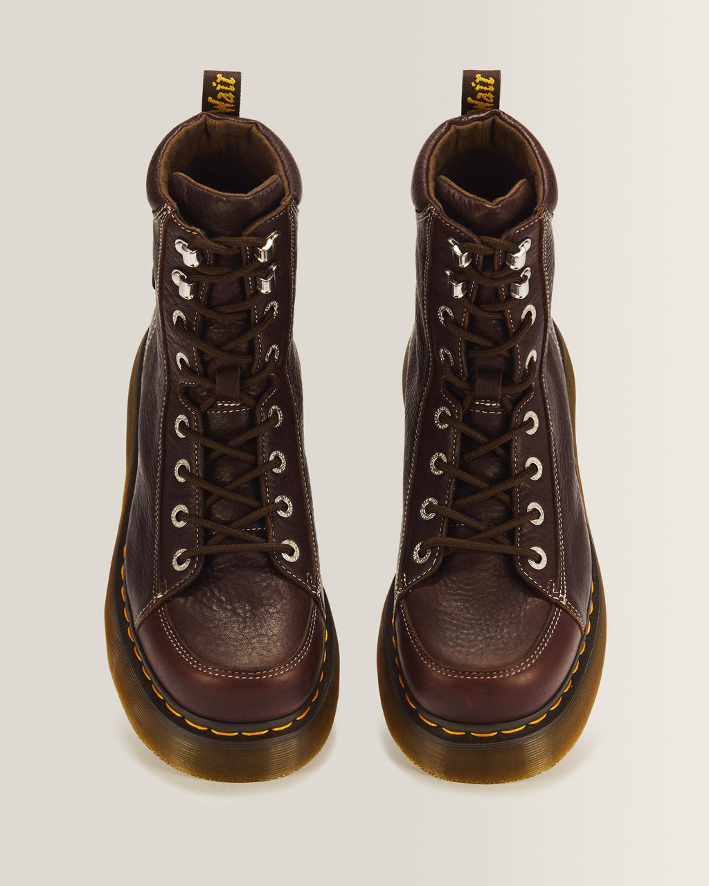Botas Buzz de 8 ojales de Cuero Grizzly Dr. Martens - vista superior
