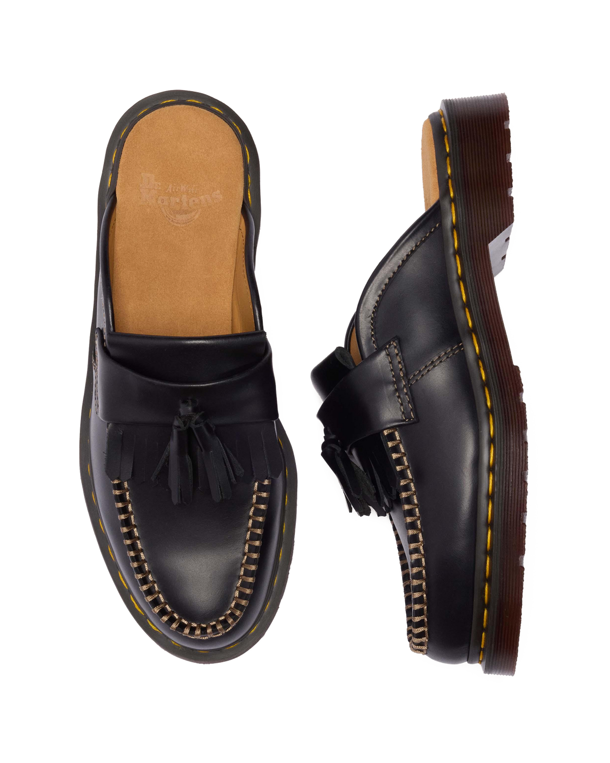 Zuecos Adrian de piel Dr. Martens - vista superior