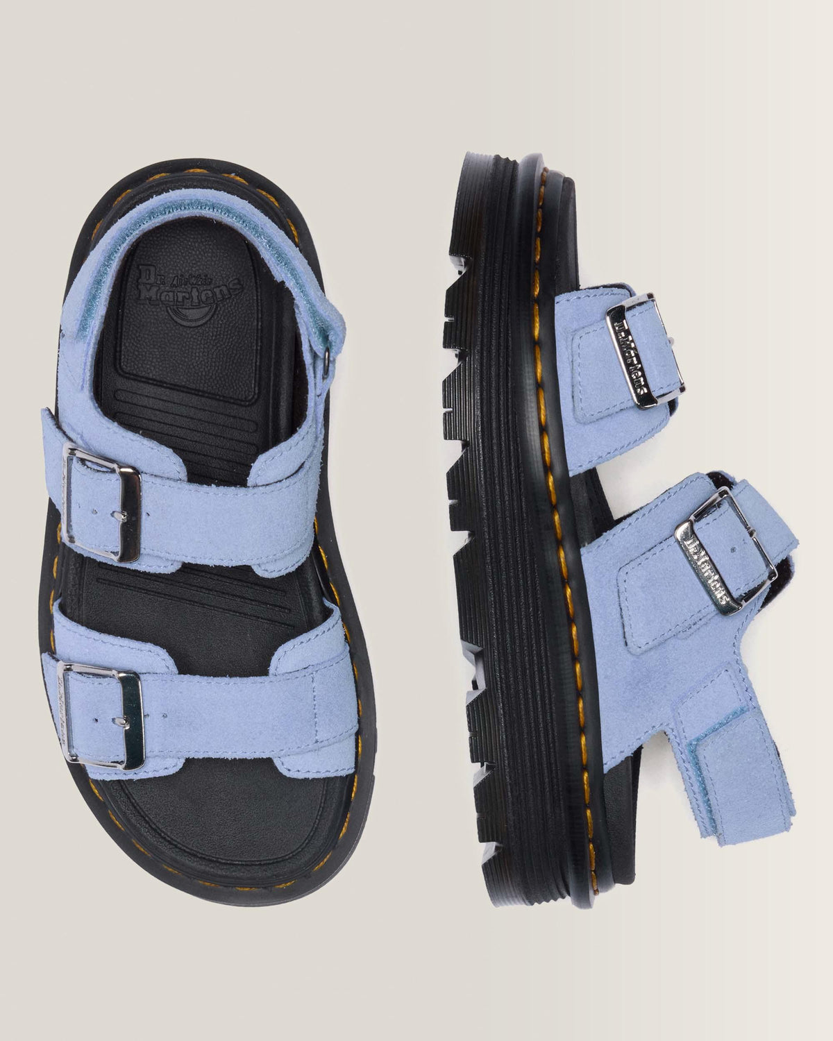 Sandalias Zebzag de Gamuza Dr. Martens - vista superior