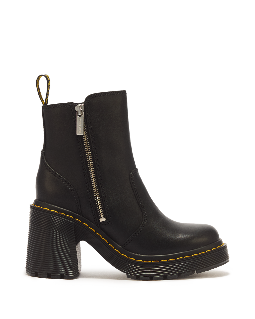 Botas Spence Zip de cuero Sendal con tacón