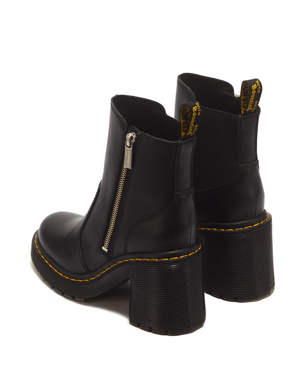 Botas Spence Zip de cuero Sendal con tacón