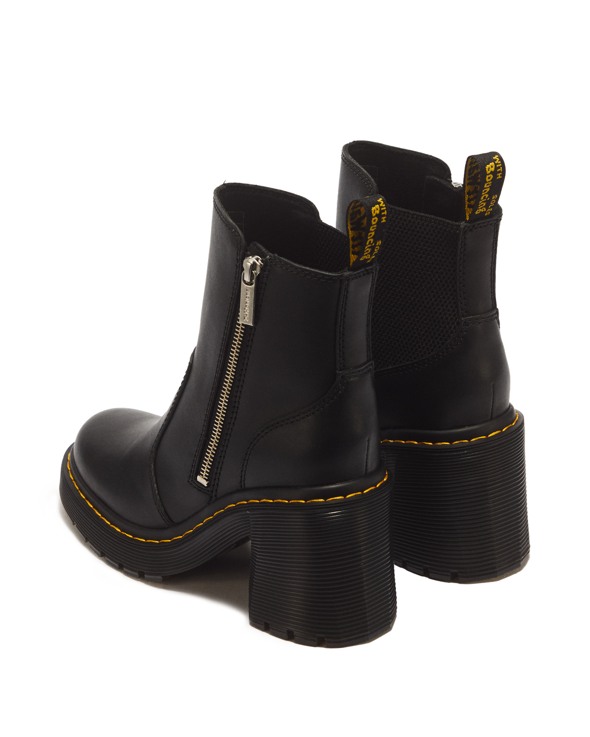 Botas Spence Zip de cuero Sendal con tacón