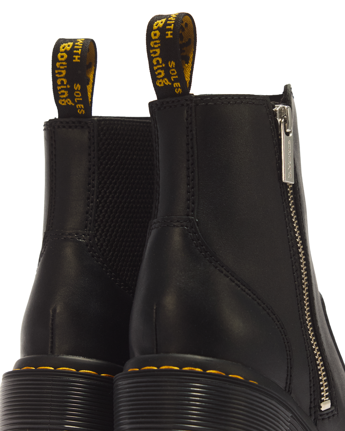 Botas Spence Zip de cuero Sendal con tacón
