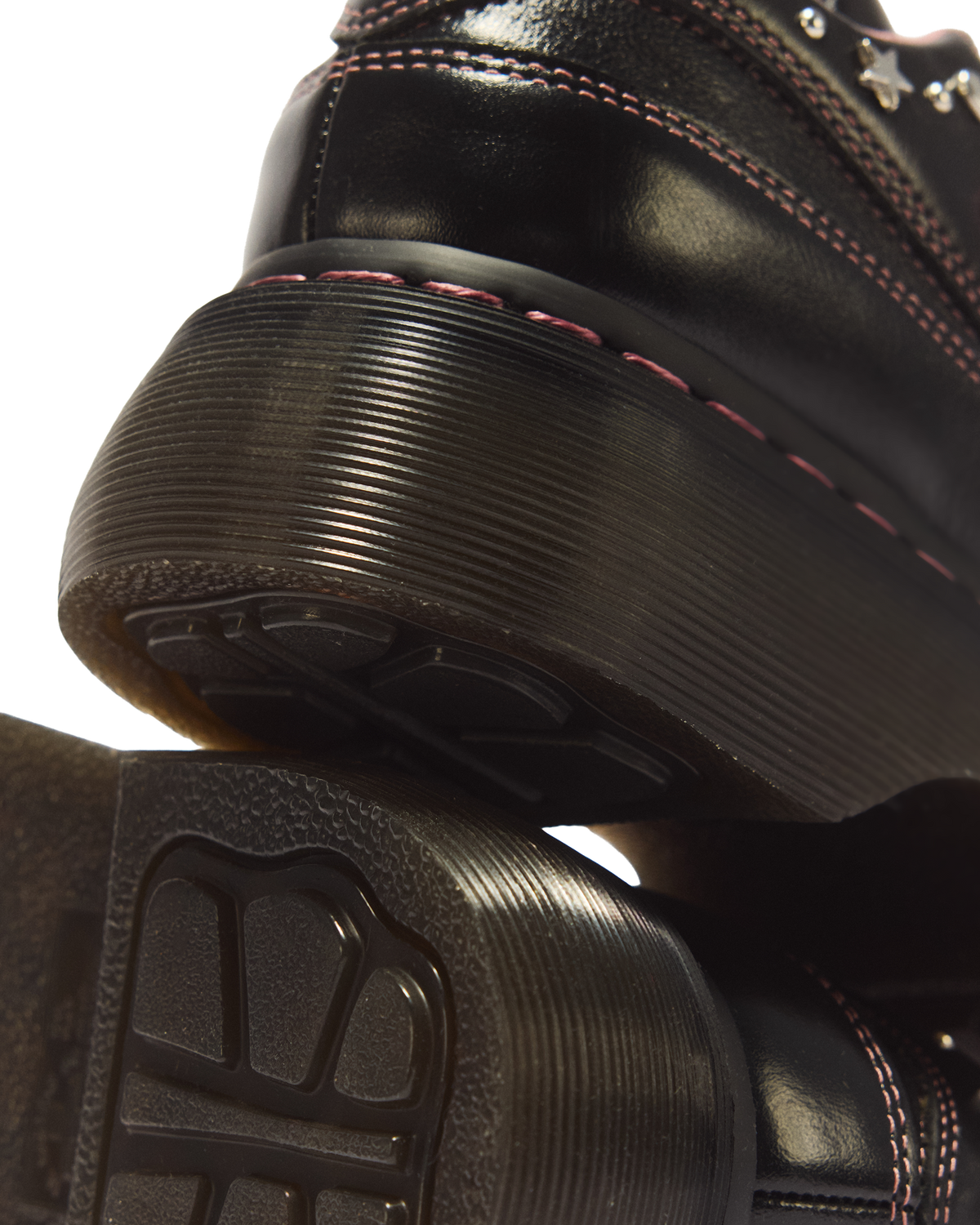 Zapatos Buzz de cuero Milled Gloss con 5 ojales