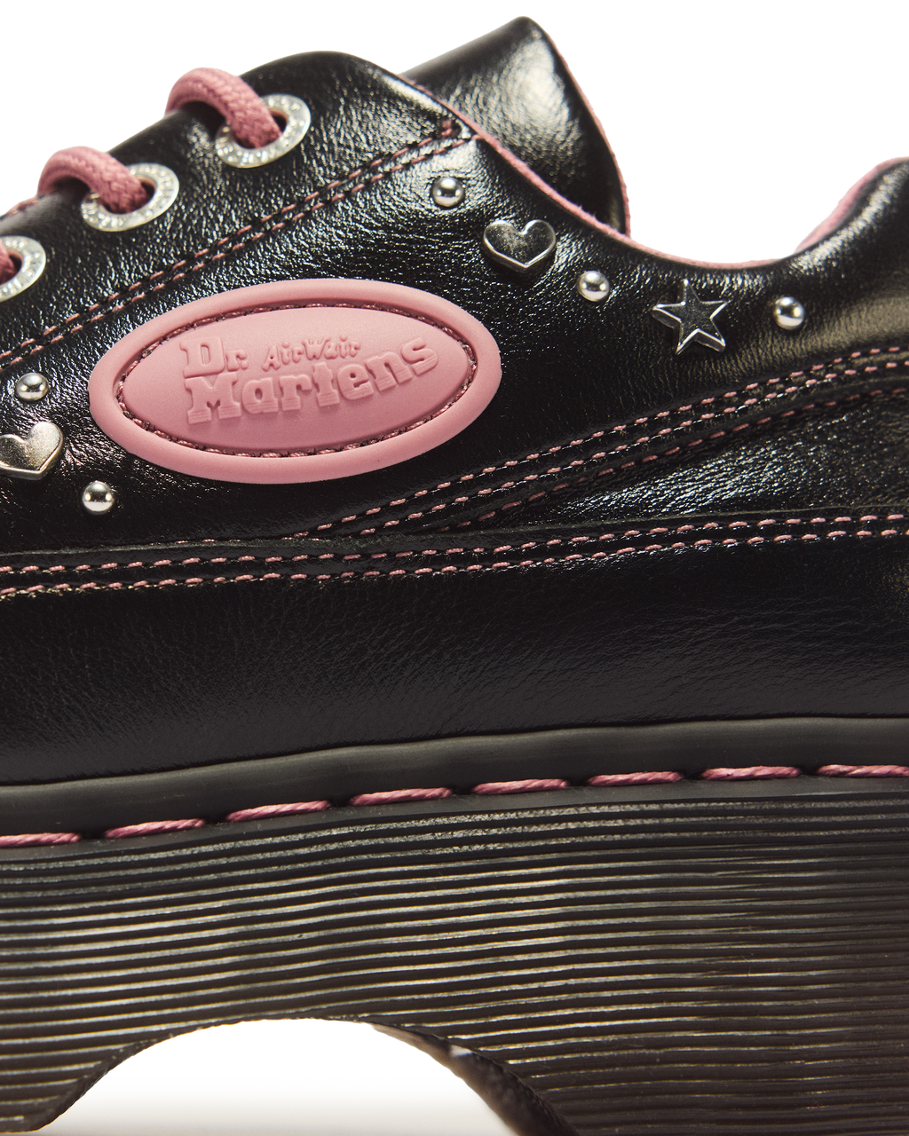 Zapatos Buzz de cuero Milled Gloss con 5 ojales