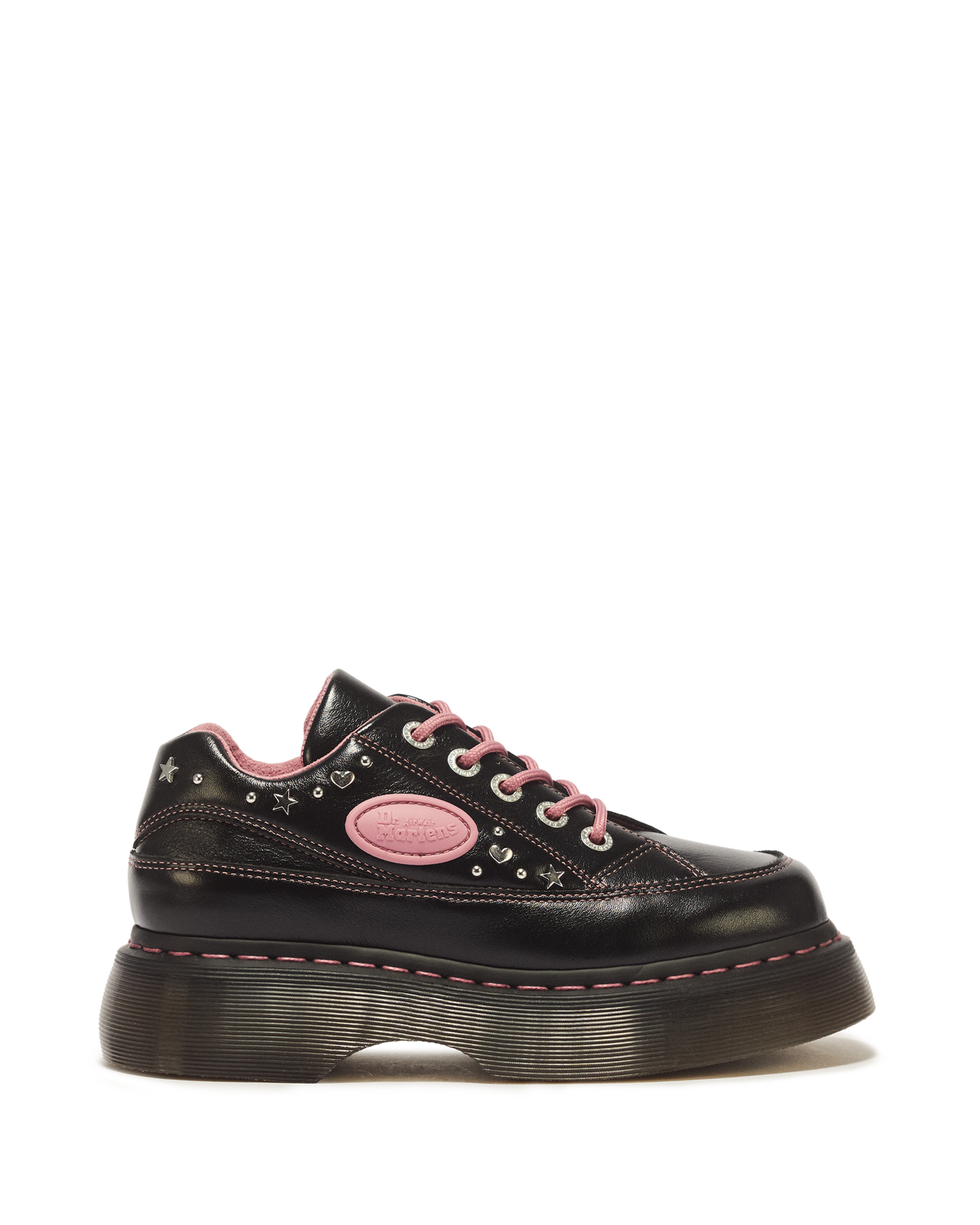 Zapatos Buzz de cuero Milled Gloss con 5 ojales