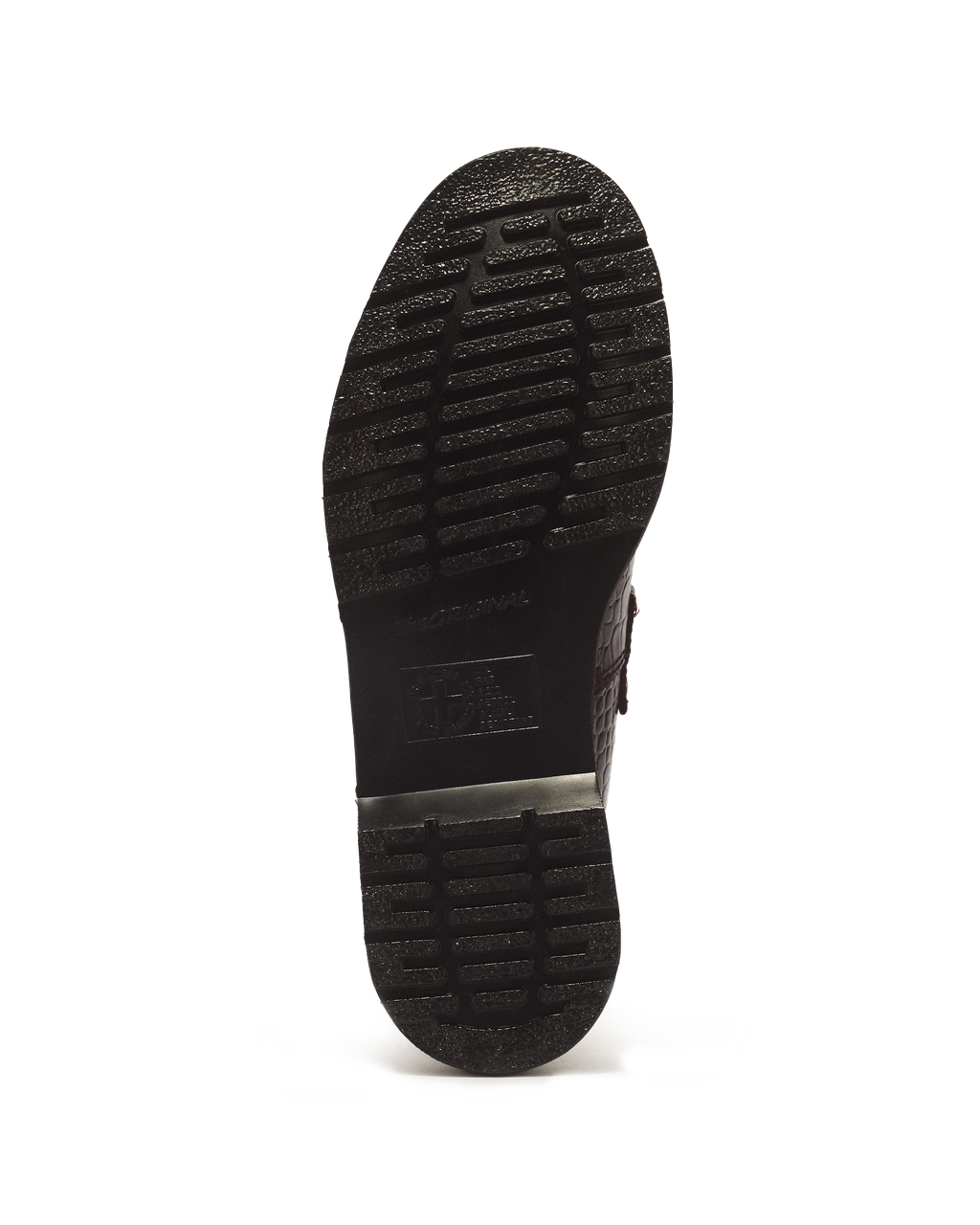 Mocasines Adrian de cuero Croc Emboss con borlas