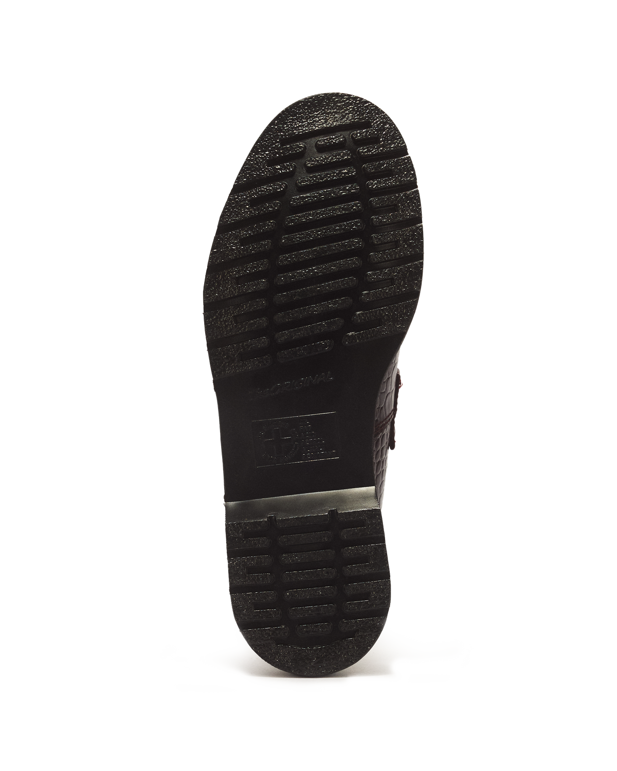 Mocasines Adrian de cuero Croc Emboss con borlas