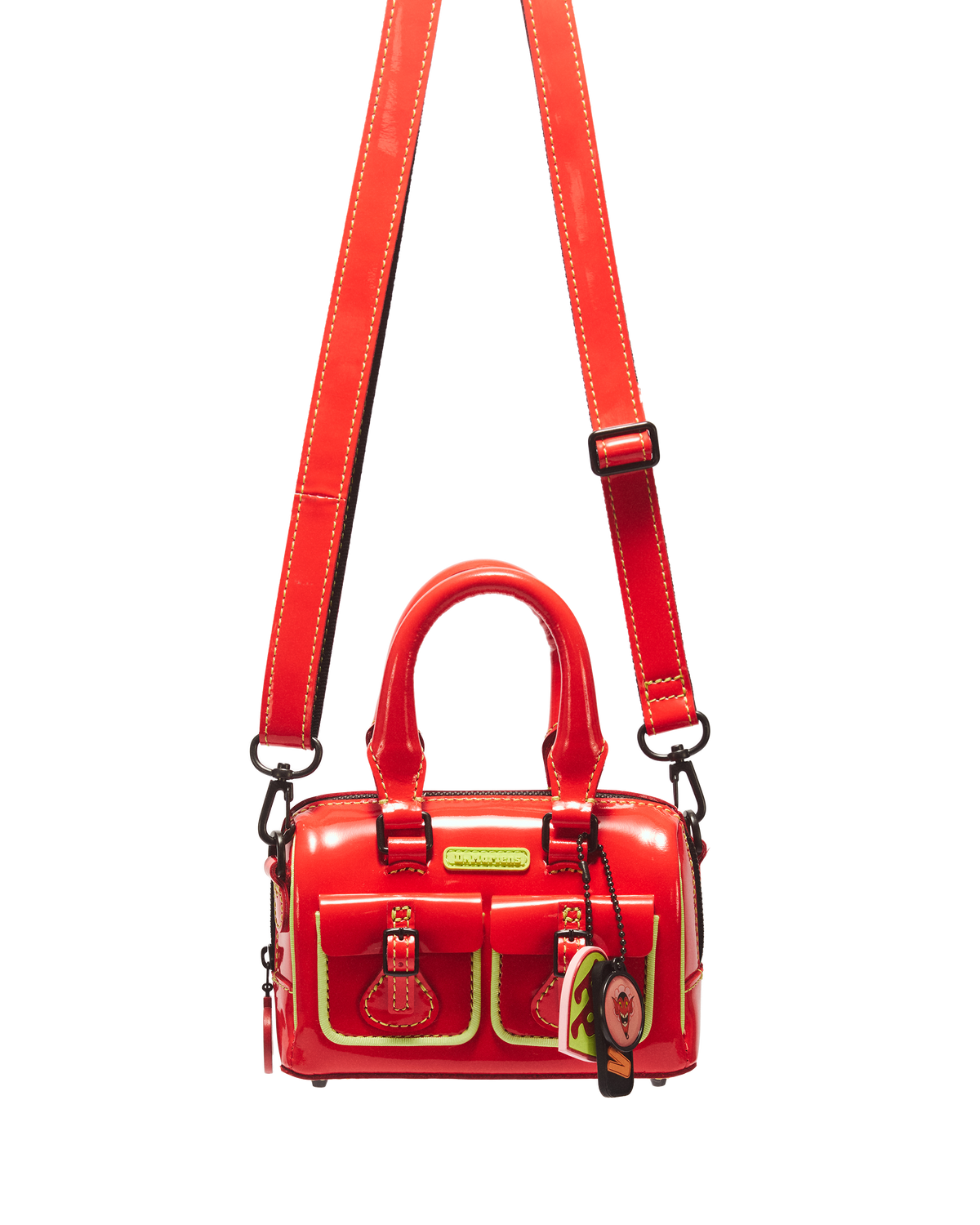 Bolso mini Powerpuff Girls con asa superior Cherry Red