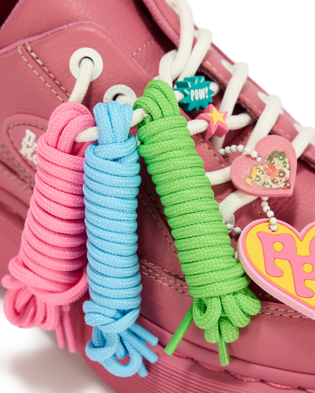 Zapatos Buzz Powerpuff Girls de cuero Virginia con 5 ojales