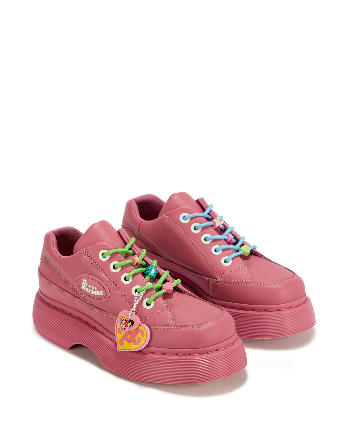 Zapatos Buzz Powerpuff Girls de cuero Virginia con 5 ojales