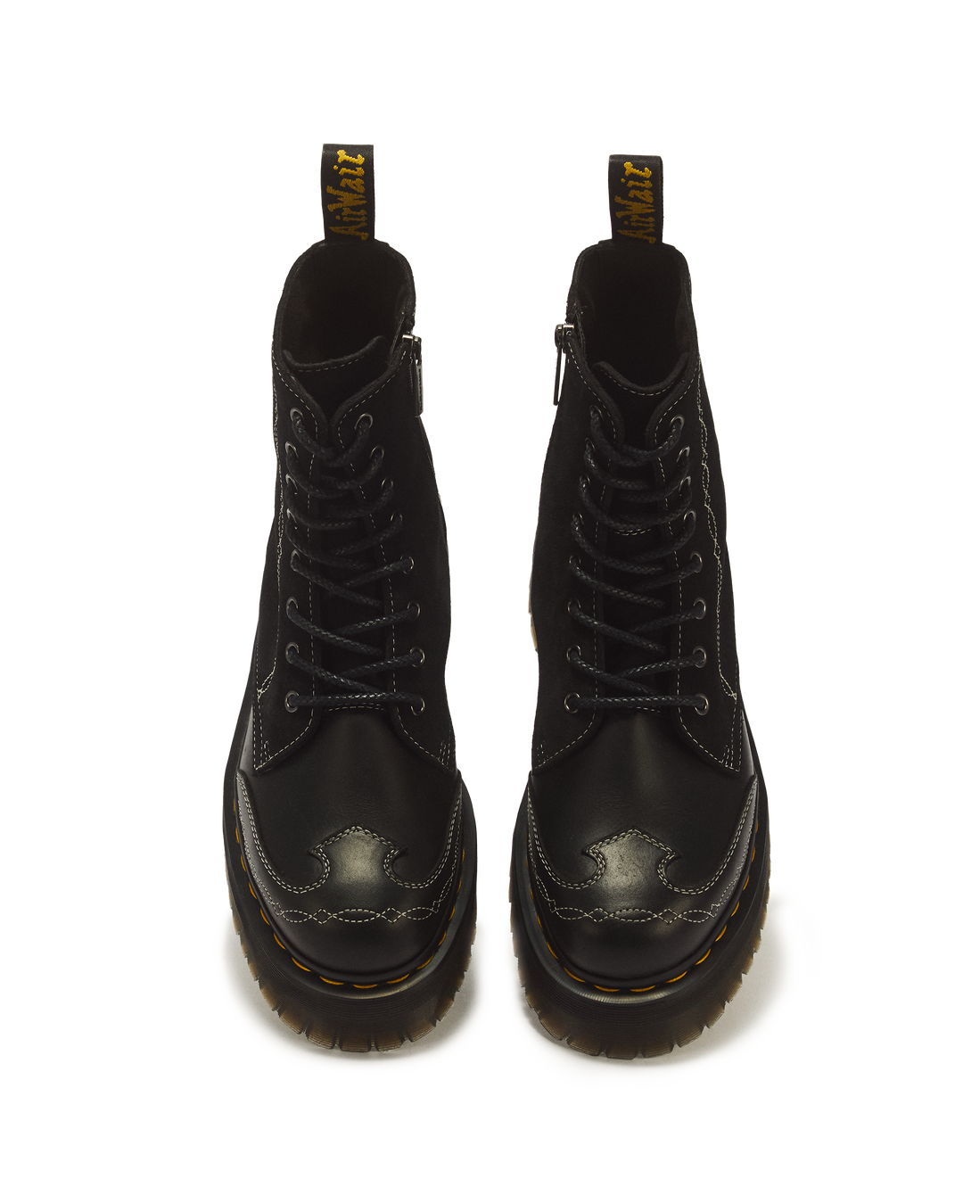 Botas con plataforma Jadon de cuero Classic Pull Up y gamuza Bronx
