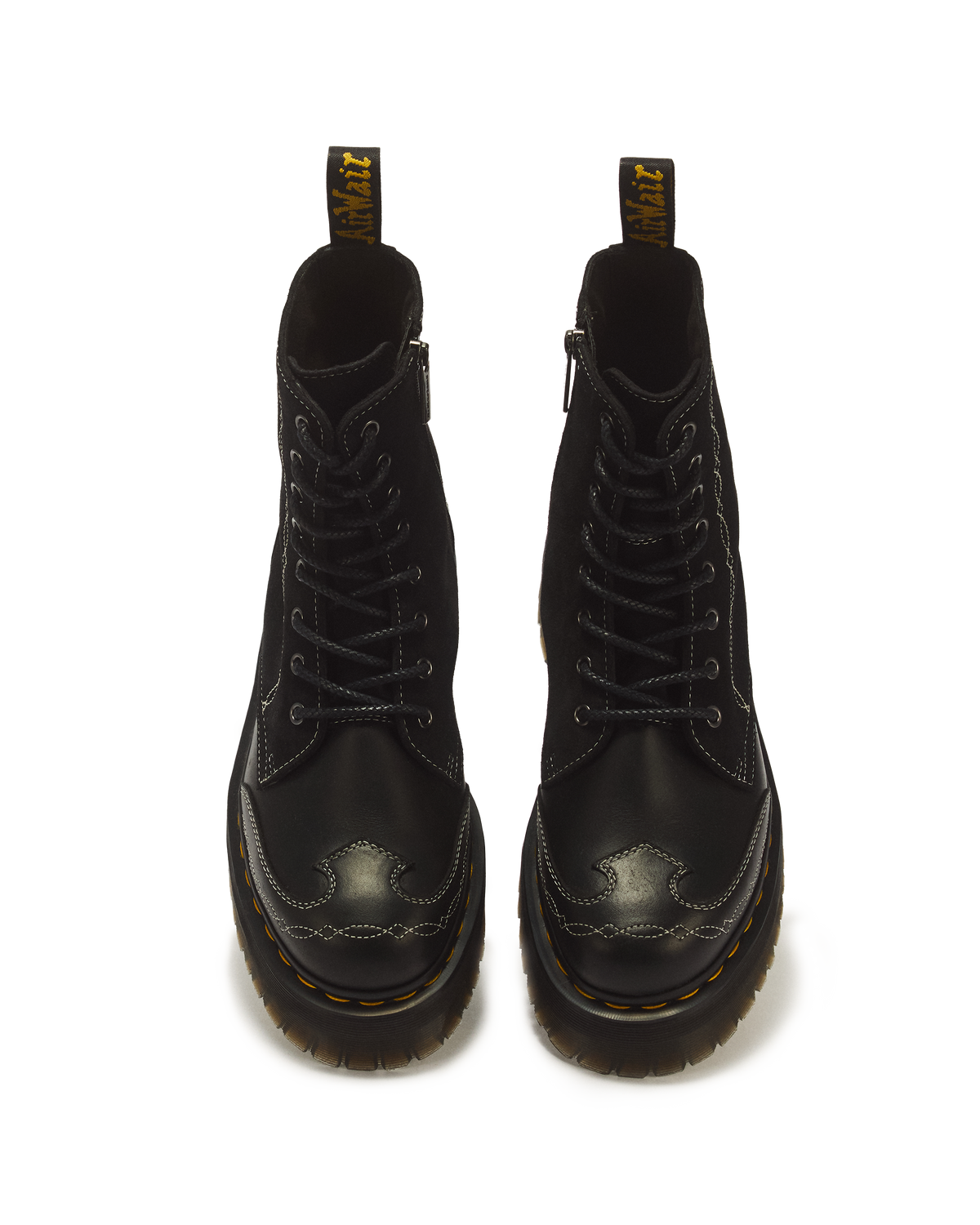 Botas con plataforma Jadon de cuero Classic Pull Up y gamuza Bronx