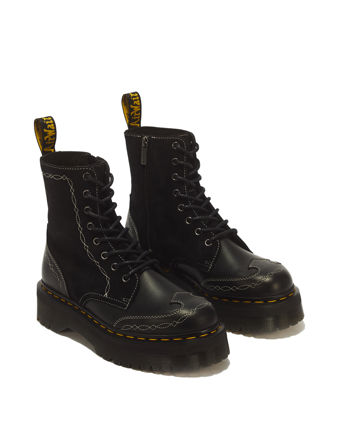 Botas con plataforma Jadon de cuero Classic Pull Up y gamuza Bronx