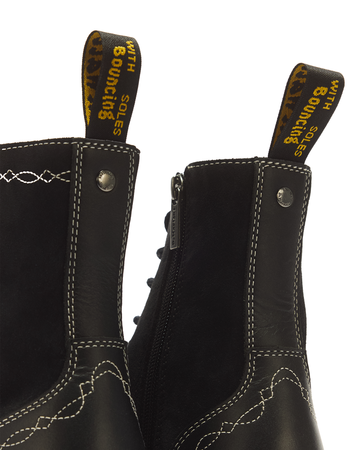 Botas con plataforma Jadon de cuero Classic Pull Up y gamuza Bronx