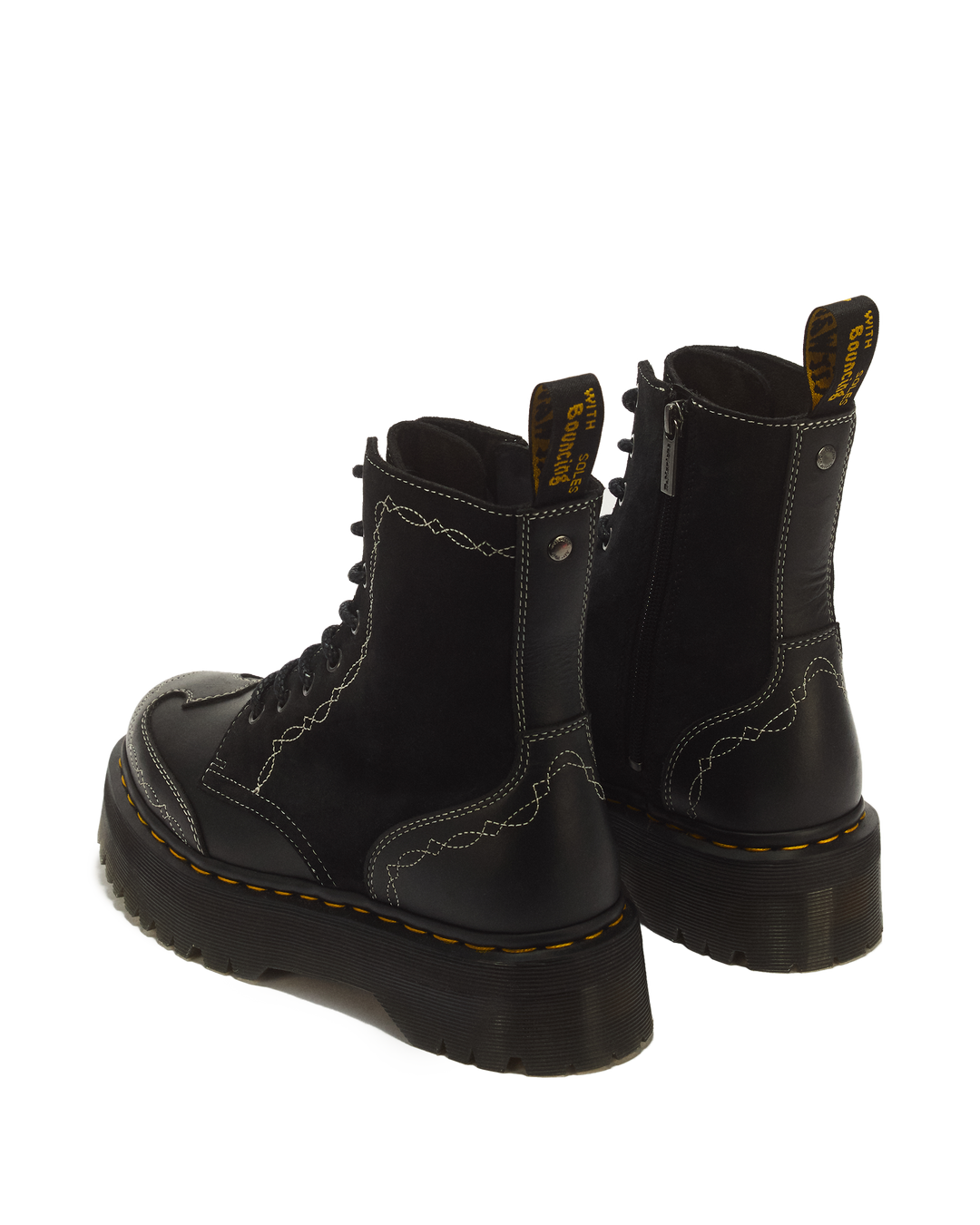 Botas con plataforma Jadon de cuero Classic Pull Up y gamuza Bronx